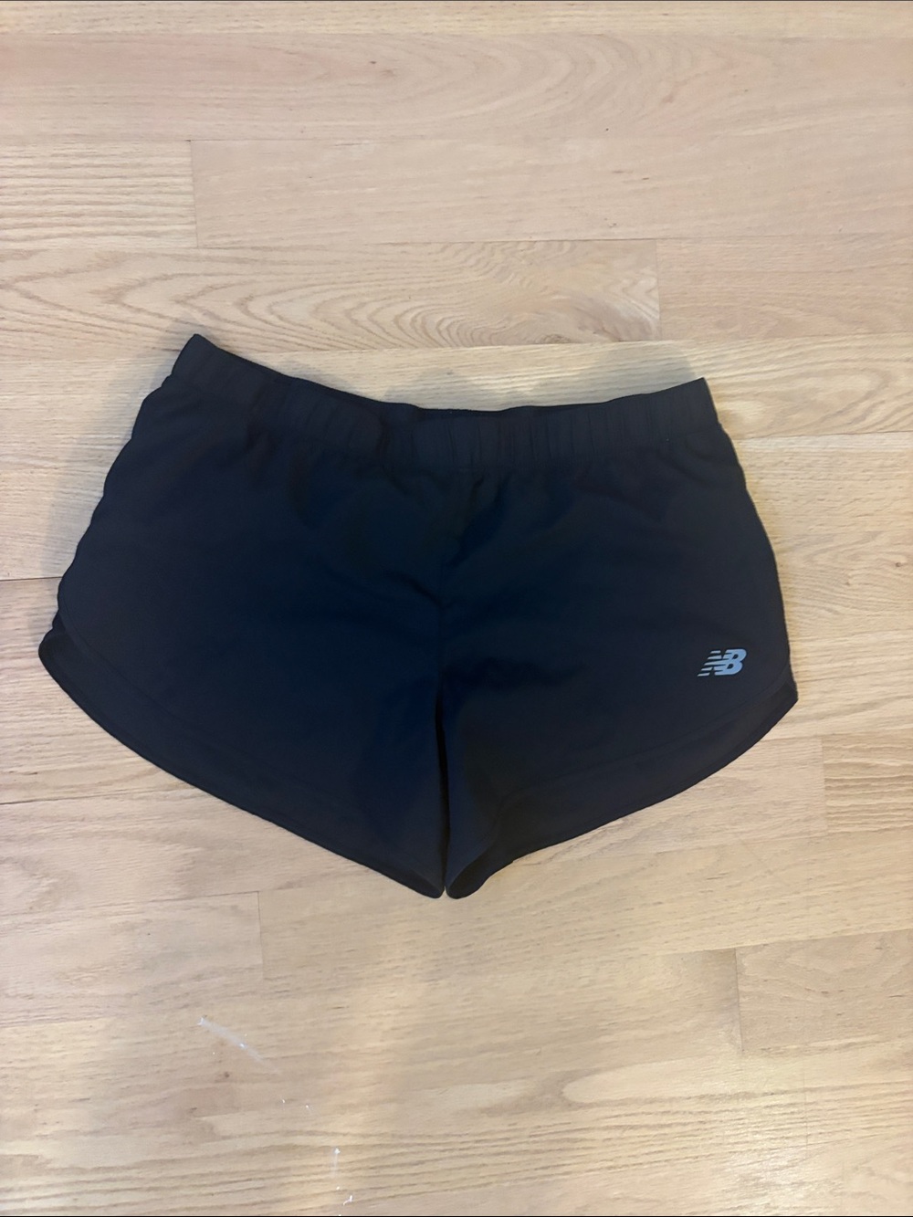 New Balance Black Women's Running Shorts with Reflective NB Logo